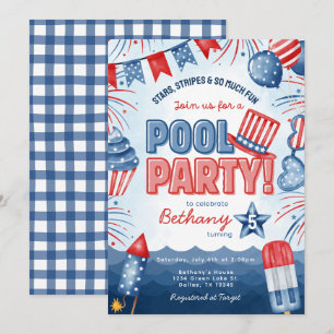 Carte d'invitation d'anniversaire pour une fête au