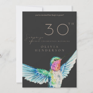Carte d'invitation d'anniversaire surprise TOUT ÂG