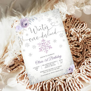 Carte d'invitation d'anniversaire Winter Onederlan