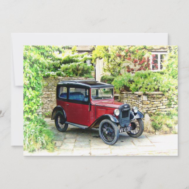 Carte d'invitation d'Austin 7 (Devant)