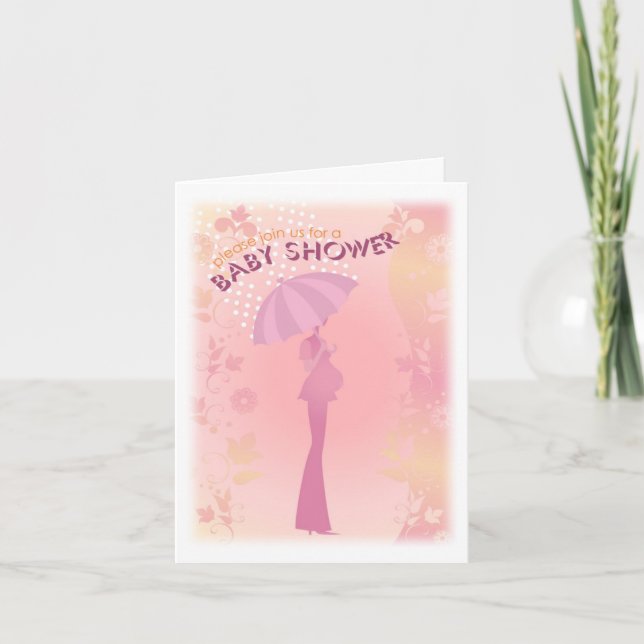 Carte d'invitation de baby shower (Devant)
