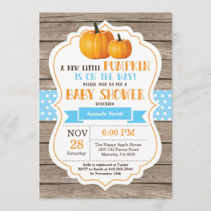 Carte d'invitation de Baby shower de garçon Citrou