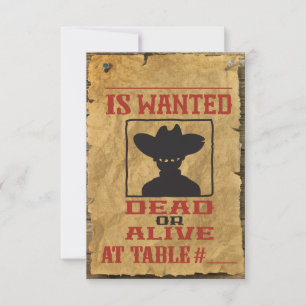 CARTE D'INVITATION DE BAR MITZVAH THÈME FAR WEST R