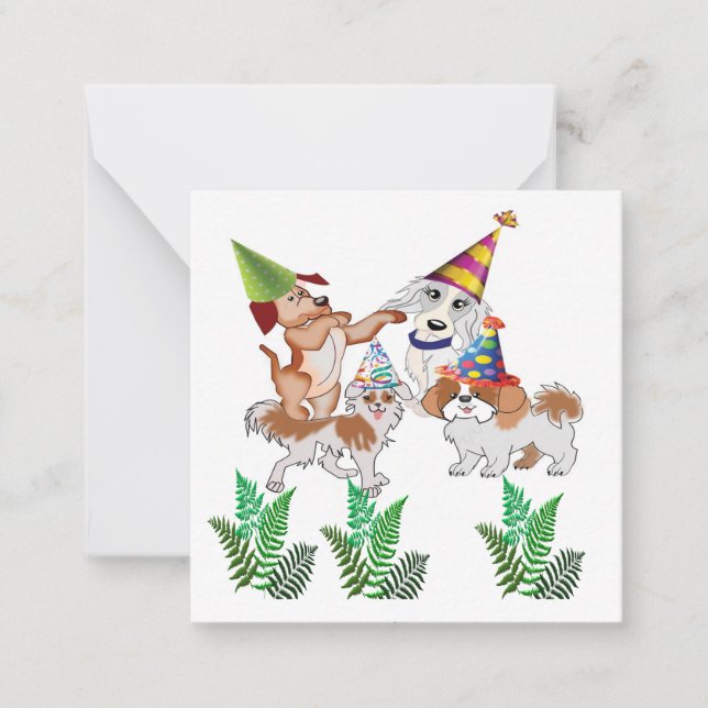 Carte d'invitation de fête (Devant)