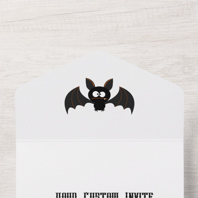 Carte d'invitation de fête d'Halloween (À l'intérieur du haut)
