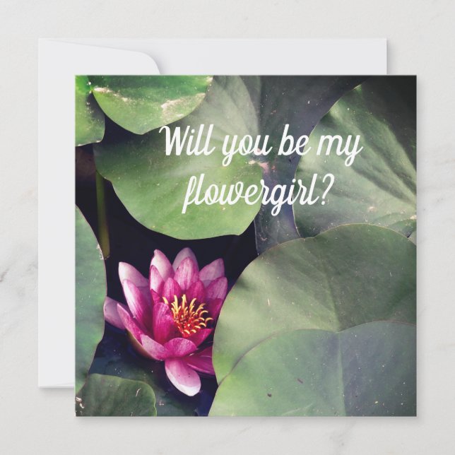 Carte d'invitation de fleurs Zen (Devant)