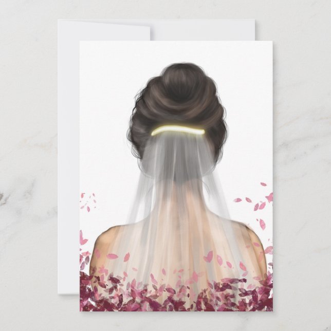 Carte d'invitation de la douche nuptiale (Devant)