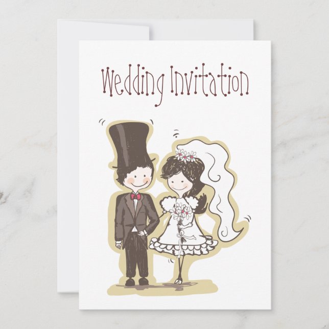 Carte d'invitation de mariage (Devant)