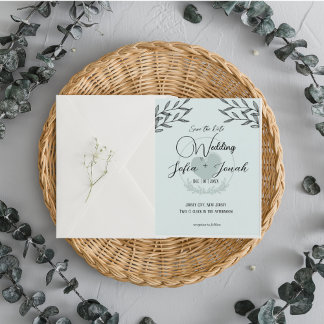 Carte d'invitation de mariage