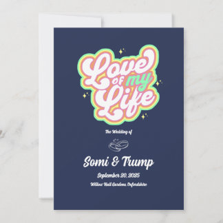 Carte d'invitation de mariage