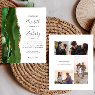 Carte d'invitation de mariage 4 photos Budget Hunt