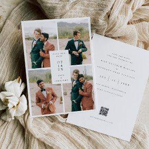 Carte d'invitation de mariage avec photo de base à