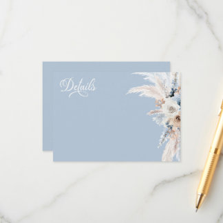 Carte d'invitation de mariage Azure & Gold Harmony