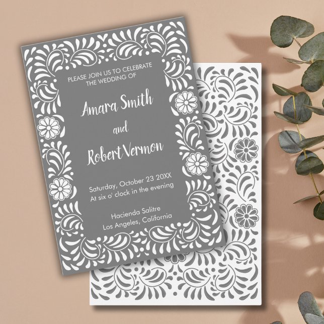 Carte d'invitation de mariage en Talavera Mexicain (Créateur téléchargé)