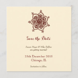 Carte d'invitation de mariage enregistrer la date
