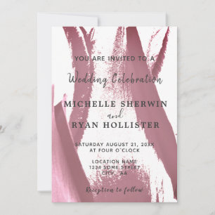 Carte d'invitation de mariage Fleur Tulipe