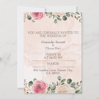 Carte d'invitation de mariage personnalisée – Impr