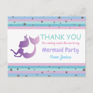 Carte d'invitation de Merci de fête d'anniversaire