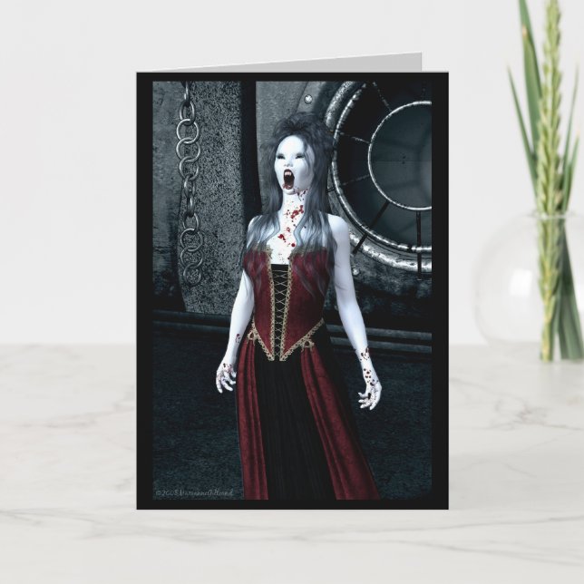 Carte d'invitation de partie de Halloween de (Devant)