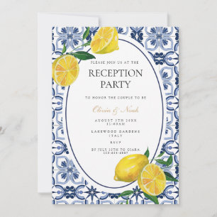Carte d'invitation de réception en carrelage de ci