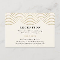 Carte d'invitation de réception Lumières guirlande