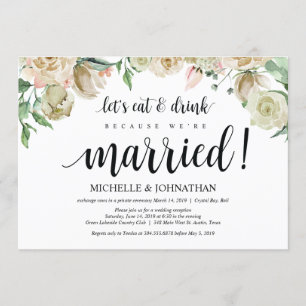 Carte d'invitation de réception pour une fugue pri
