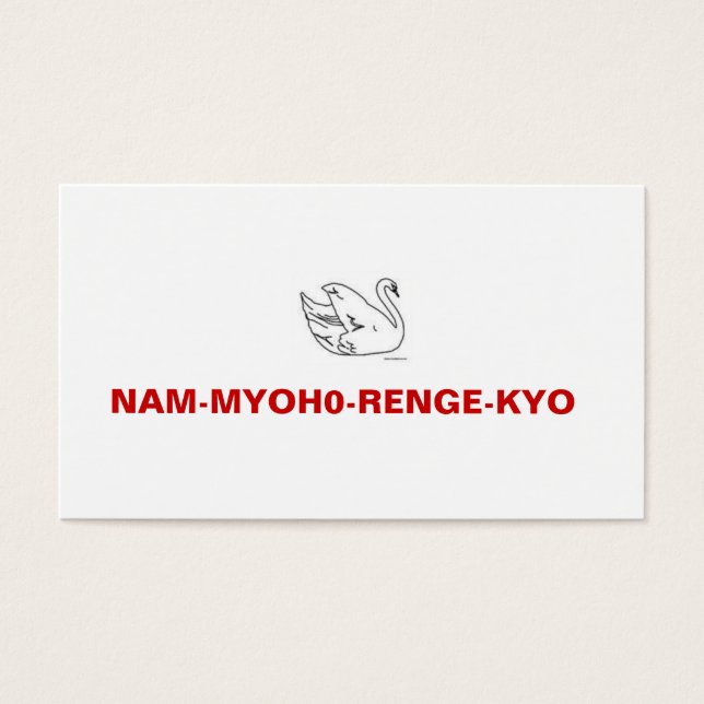 Carte d'invitation de réunion NAM-MYOHO-RENGE-KYO (Devant)