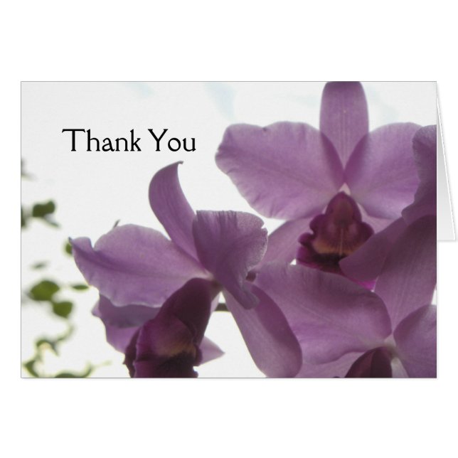 Carte d'invitation/de voeux tout usage d'Orchids (Devant horizontal)