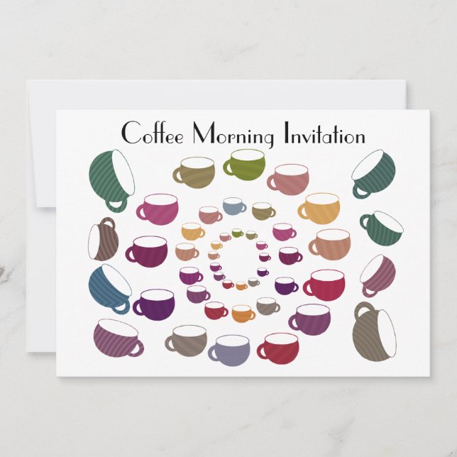 Carte d'invitation du cercle de café (Devant)