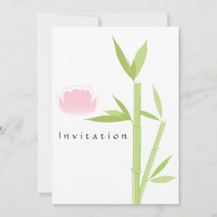 Carte d'invitation élégante de Spa