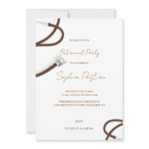Carte d'invitation élégante pour une soirée de ret