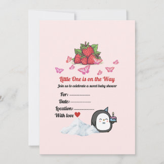 Carte d'invitation élégante vintage pour baby show