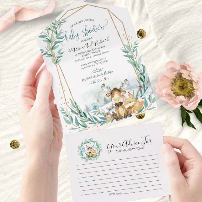 Carte d'invitation et de conseil pour le Baby show (Créateur téléchargé)