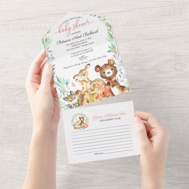 Carte d'invitation et de conseil pour le Baby show (Déchirure)