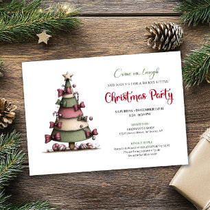 Carte d'invitation fantaisiste pour un arbre de fê