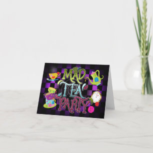 Carte d'invitation Fantastique Fête à Thé