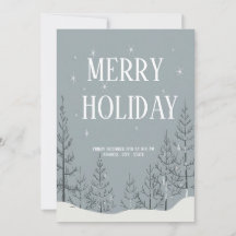 Carte d'invitation festive pour une fête de vacanc