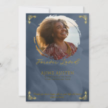 Carte d'invitation funéraire