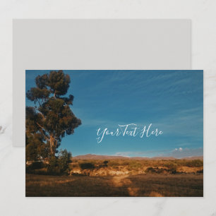 Carte d'invitation Grand Eucalyptus Ciel Bleu