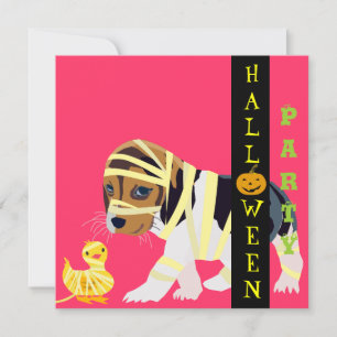 Carte d'invitation Halloween - Personnalisable