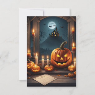 Carte d'invitation Halloween vide