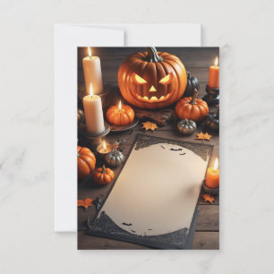 Carte d'invitation Halloween vide