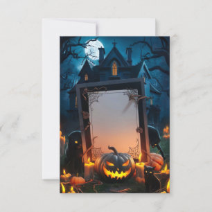 Carte d'invitation Halloween vide