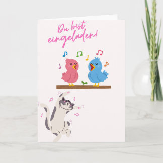 Carte d'invitation joyeuse Vous êtes invité! avec 