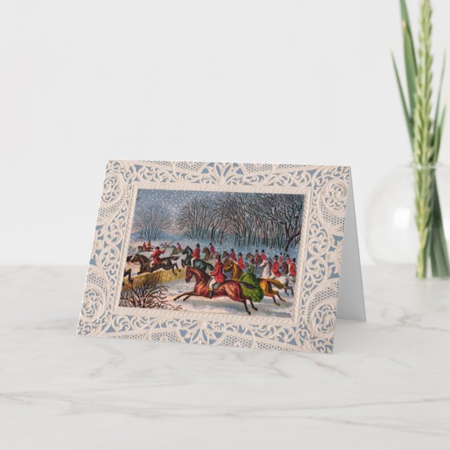 Carte d'invitation ou de voeux Tally-Ho (Devant)