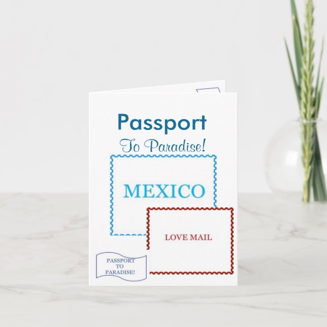 Carte d'invitation passeport|5,6 po x 4 (Devant)
