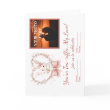Carte d'invitation personnalisée avec photo pour l