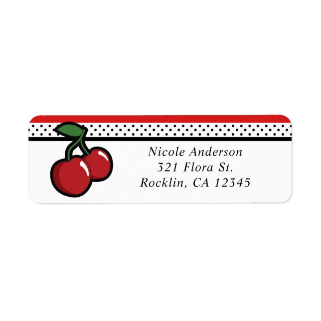Carte d'invitation personnalisée Black & White Red (Devant)