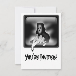 Carte d'invitation personnalisée de la mort de la 