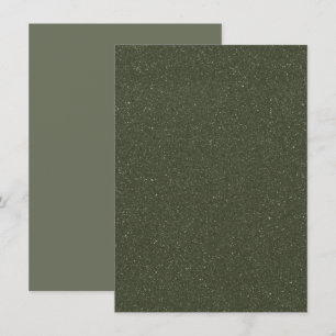 Carte d'invitation personnalisée Moss Green